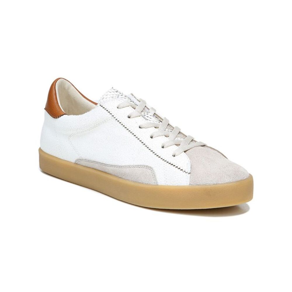 NWT SAM EDELMAN Womens Beige Crackle Prima Platform Athletic Sneakers 11 M